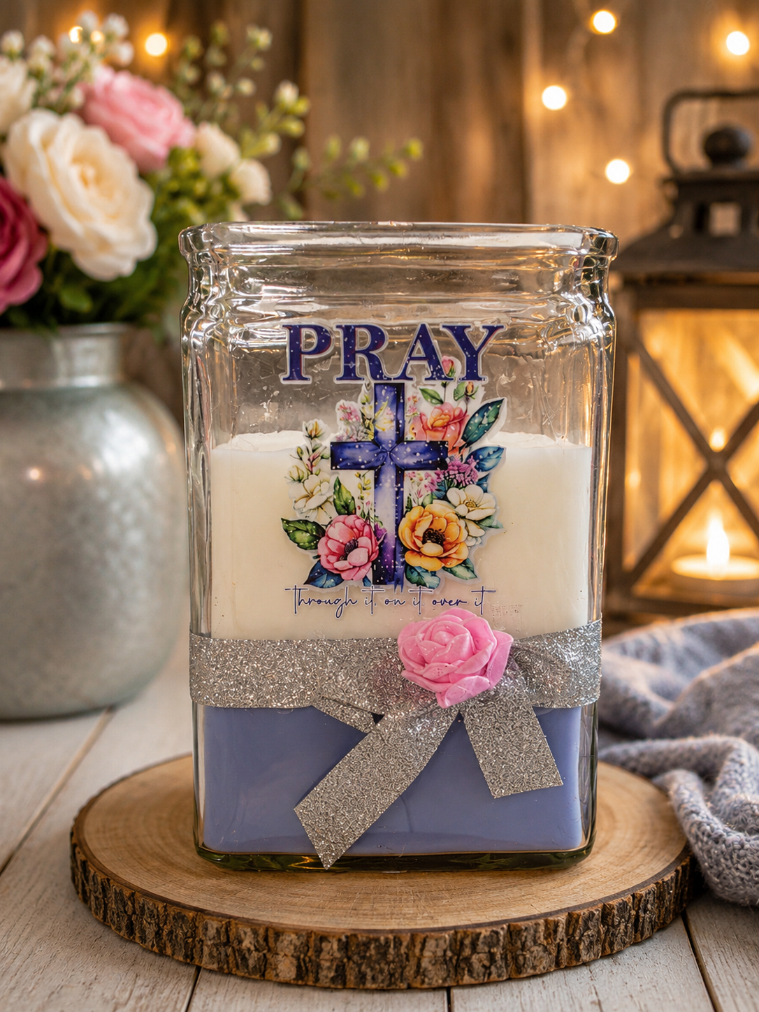 PRAY Inspirational Candle | Christian Gift Candle