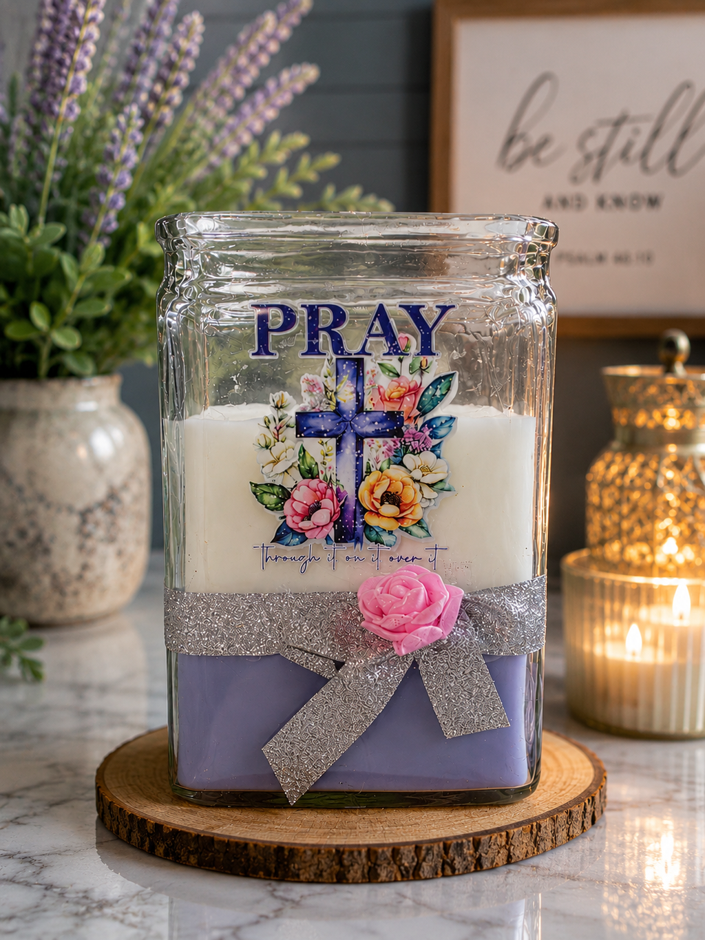 PRAY Inspirational Candle | Christian Gift Candle